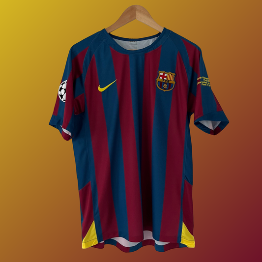 Retro Barcelona Shirt Champions League Final 2006