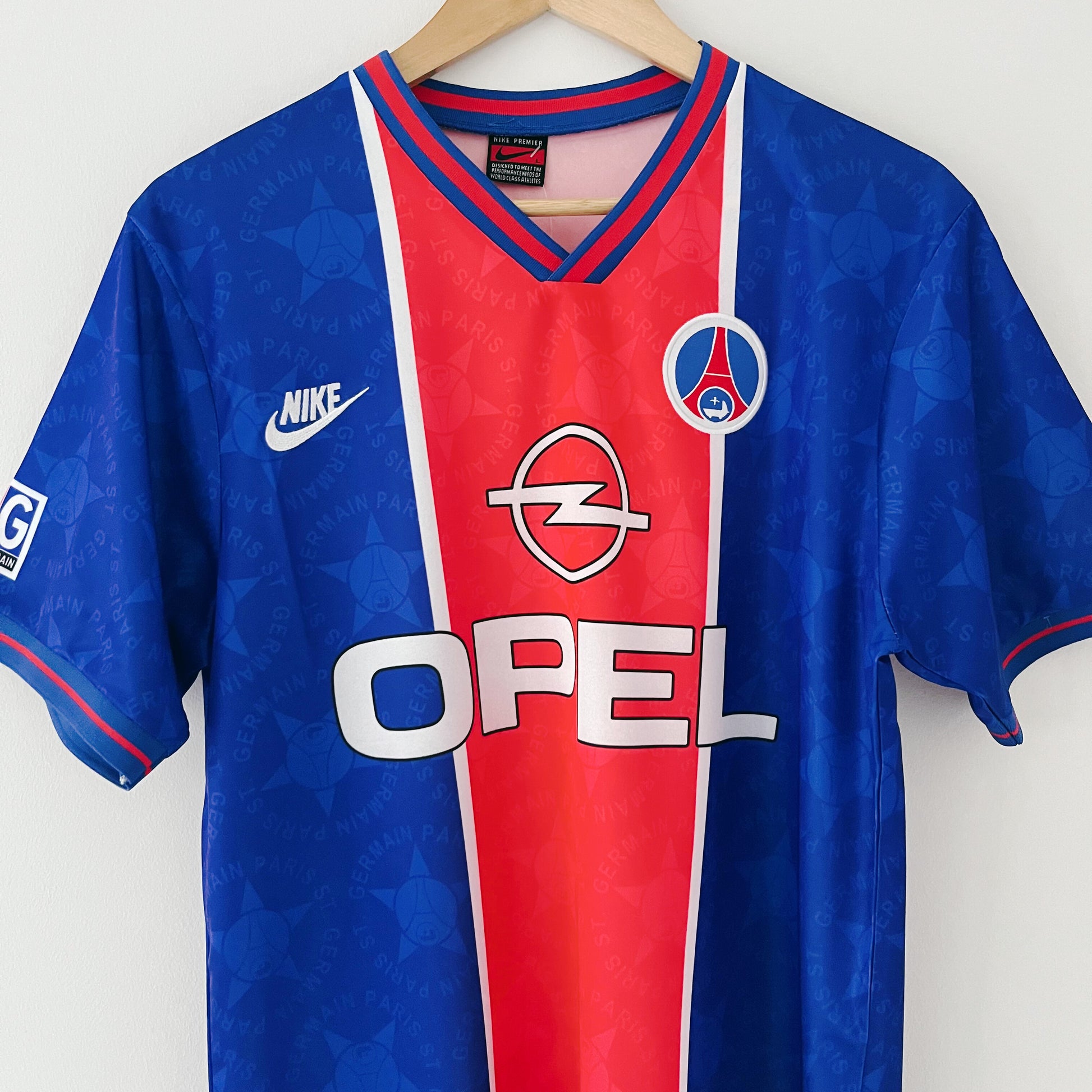Football Jersey Psg Retro Top PSG Home 2001-02 Season Retro Jersey